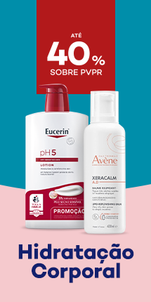 Produtos de Hidratação Corporal com desconto até 40% sobre preço de Venda ao Público Recomendado.